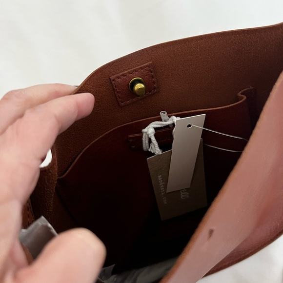 Madewell Tan Leather Saddlebag - Picture 3 of 5